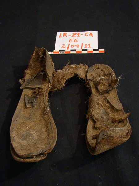 Restos hallados en la fosa común del sitio arqueológico 'La Zanja'